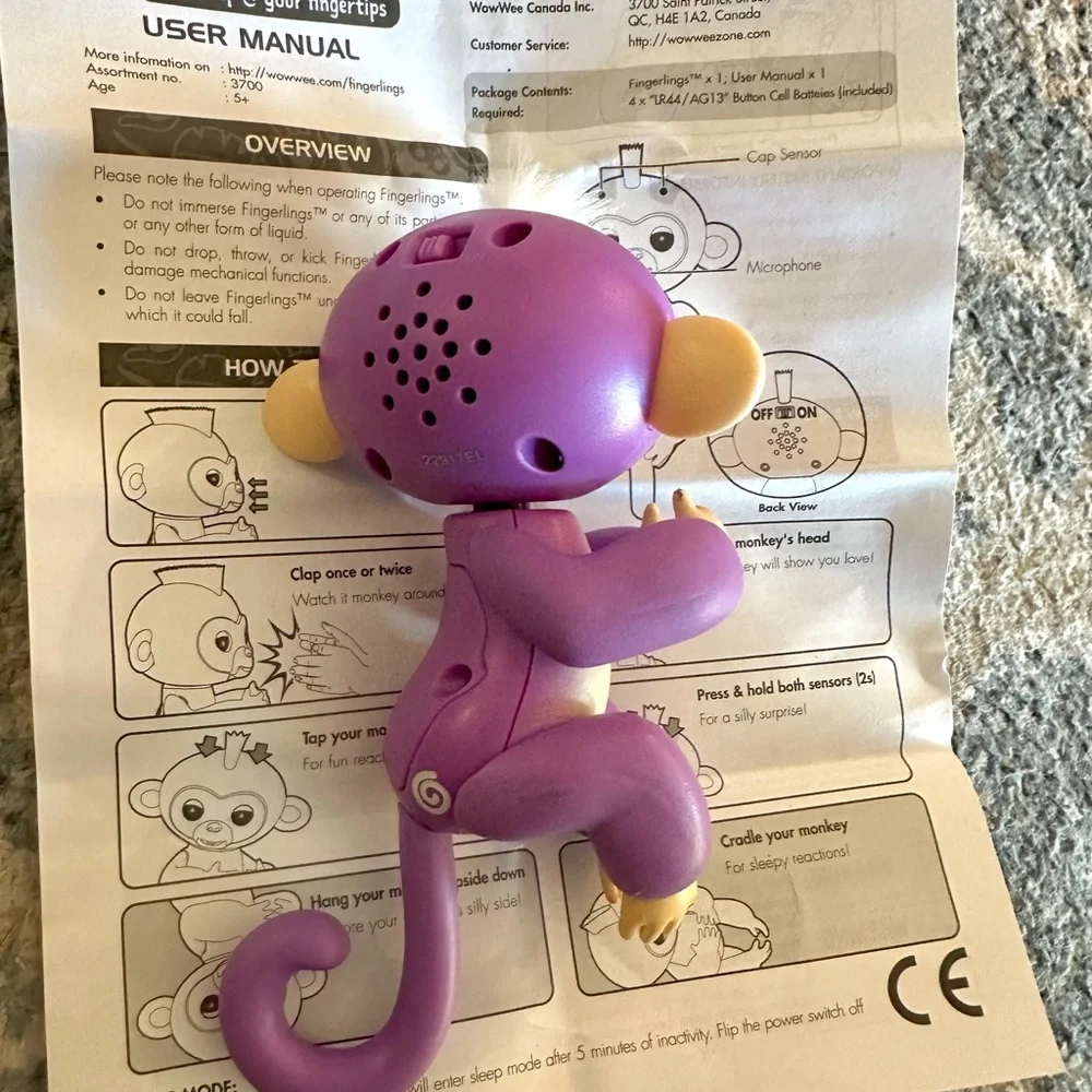 Fingerlings‎ Purple Monkey Kids Toy, 2016